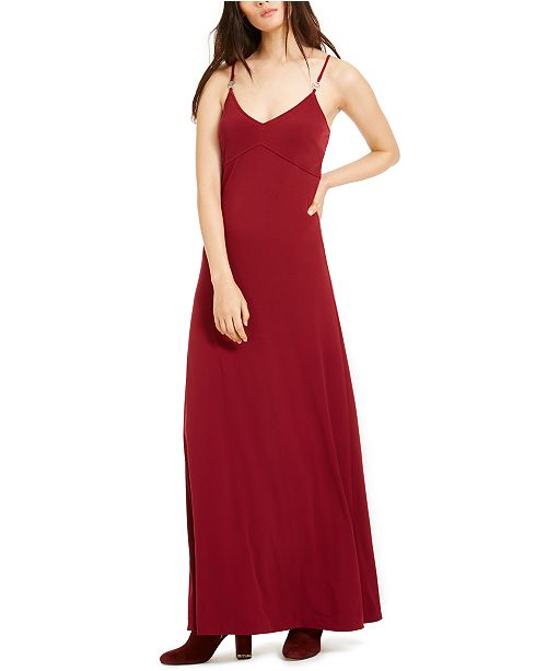 Michael Kors V Neck Maxi Dress Reviews Dresses Macy S