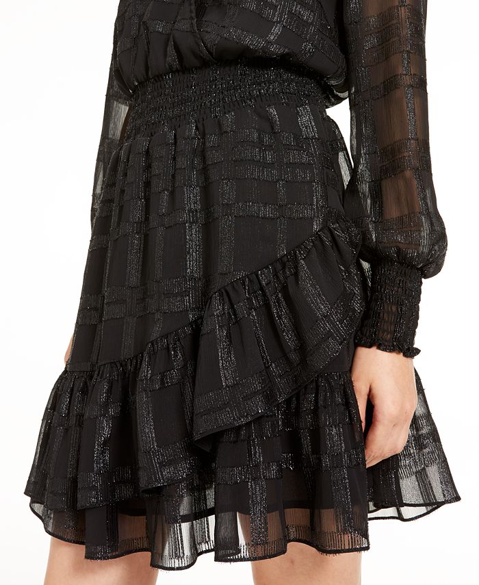 Michael kors shop shiny plaid dress