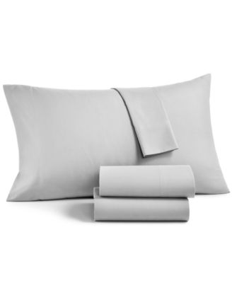 Martha Stewart Collection - Essentials Solid Microfiber 4-Pc. King Sheet Set