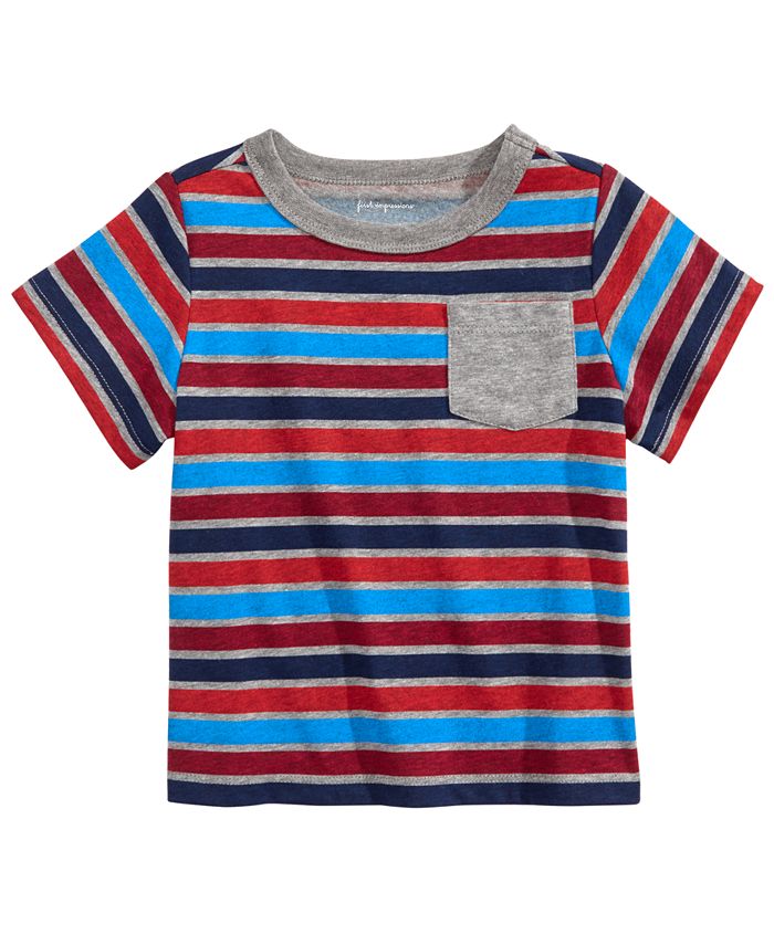 First Impressions Toddler Boys Striped T-Shirt, Created for Macy's - Macy's