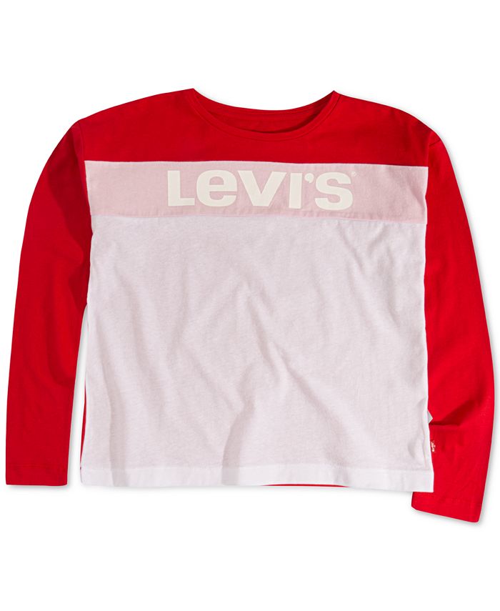 Levi's Toddler Girls Cotton Colorblocked T-Shirt & Reviews - Shirts ...