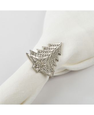 Christmas Tree Design Christmas Tree Napkin Ring, Set of 4