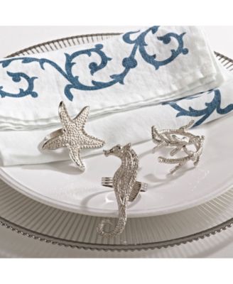 Star Fish Design Napkin Ring, Set of 4