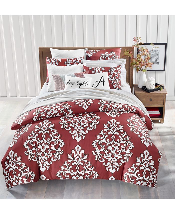 Charter Club Outline Damask 300Thread Count 2Pc. Twin Comforter Set