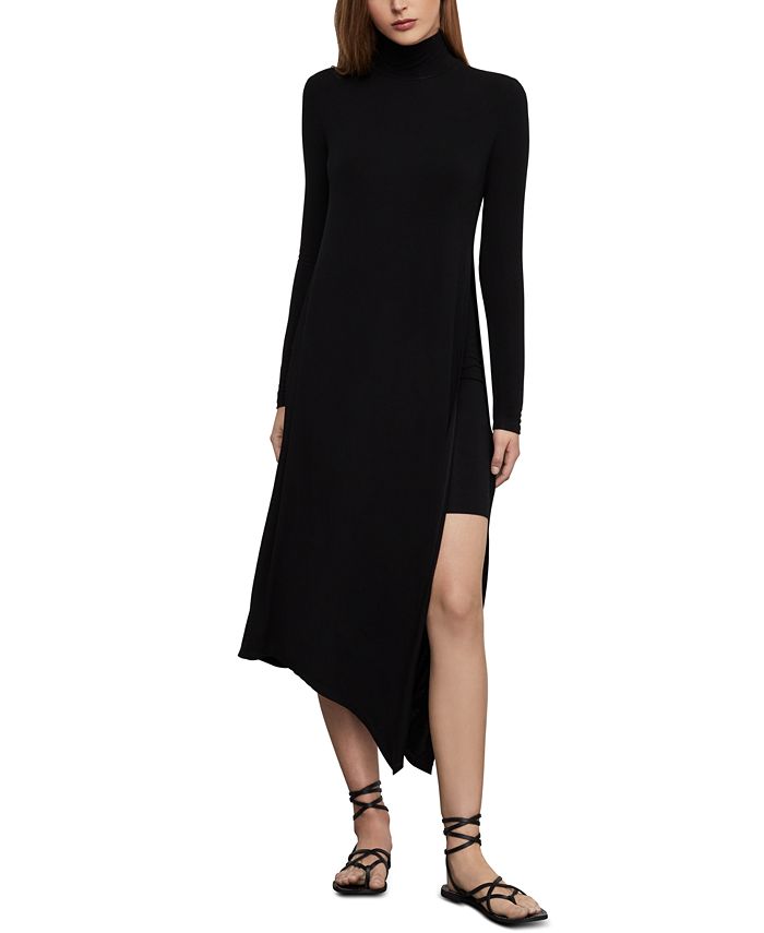 BCBGMAXAZRIA Kabrina Asymmetrical Turtleneck Dress Macy s