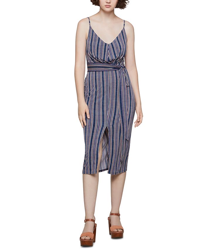 BCBGeneration Striped Midi Dress - Macy's