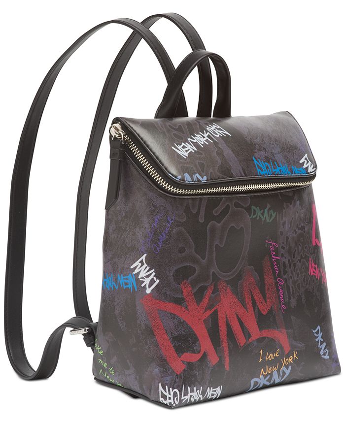 DKNY Tilly Graffiti Logo Backpack, Created for Macy's Macy's