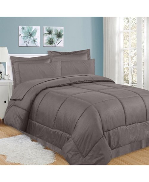 Sweet Home Collection Greek Key 8 Pc Queen Comforter Set