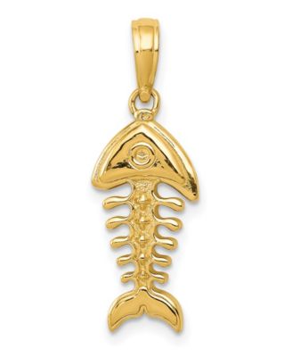 fish bone pendant