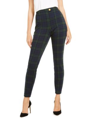 INC Plaid Skinny Pants, Created 