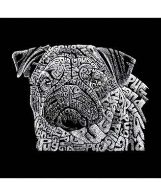 Men's Word Art T-Shirt - Pug Face
