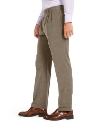 lauren ralph lauren classic fit total comfort pleated dress pants