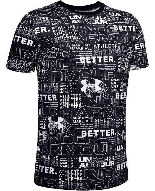Under Armour Big Boys Perpetual Printed T Shirt Reviews Shirts