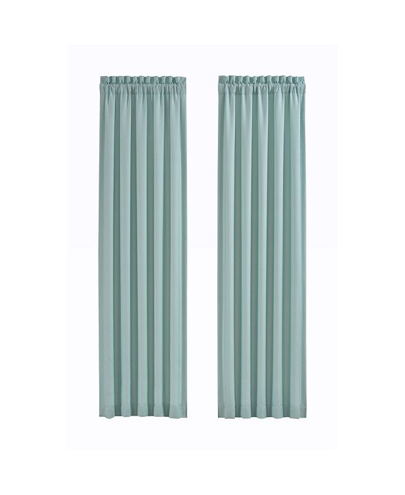 Royal Court Water's Edge Aqua 84" Window Panel Pair ...