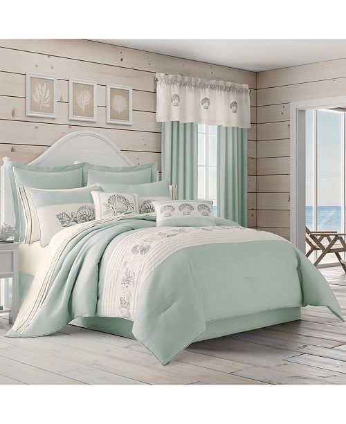 Royal Court Water S Edge Aqua King 4pc Comforter Set Reviews