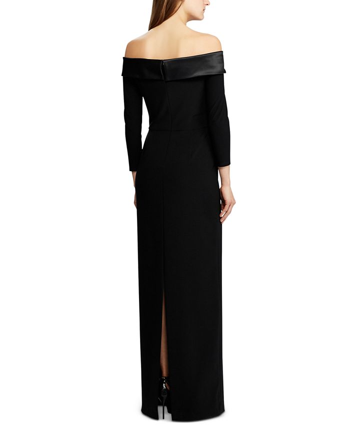 Lauren Ralph Lauren Off-the-Shoulder Gown, Created for Macy's - Macy's