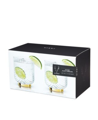 Gatsby Tumblers, Set of 2, 12 Oz