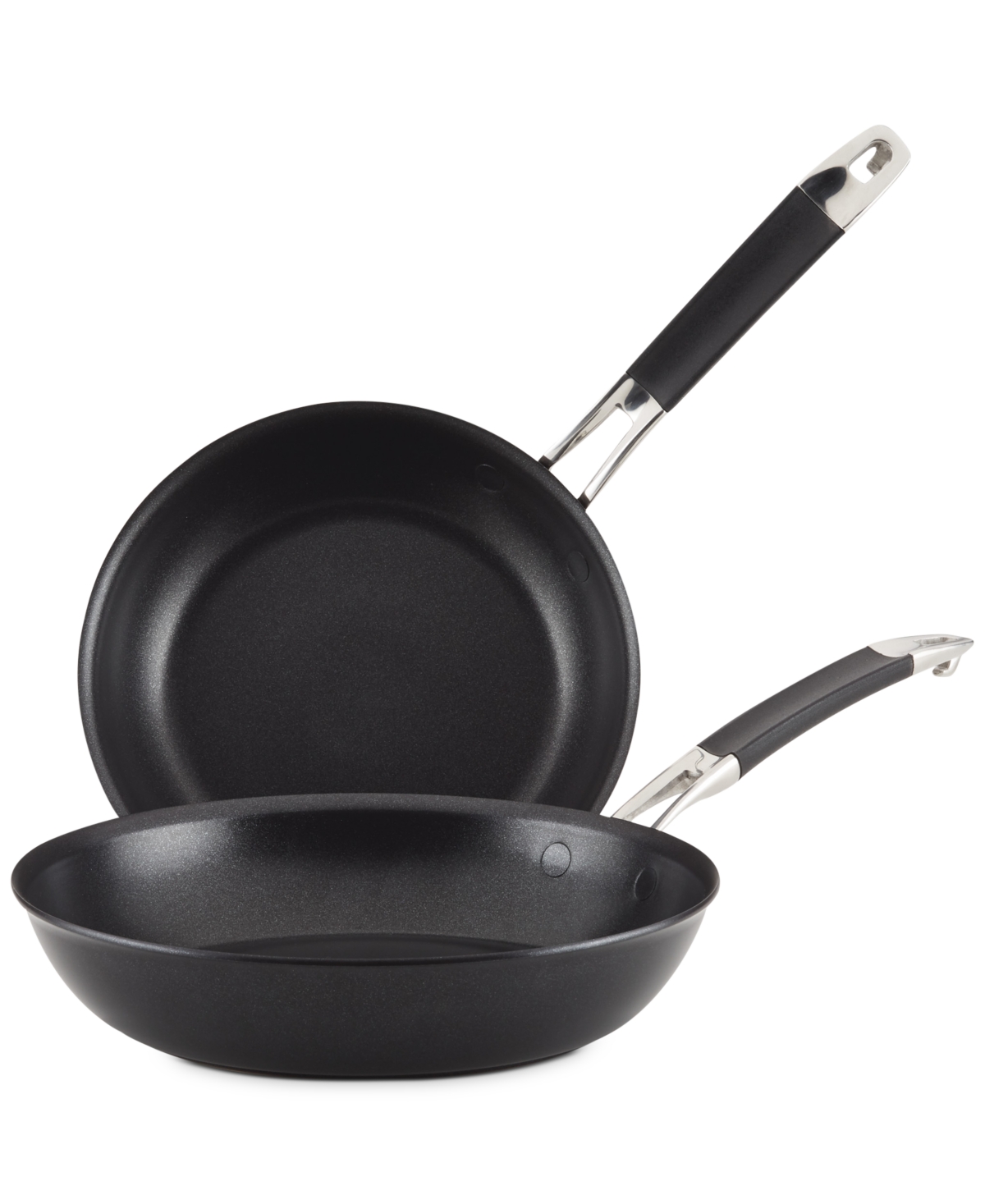 Anolon SmartStack 8.5 & 10 Hard-Anodized Nesting Skillet Set