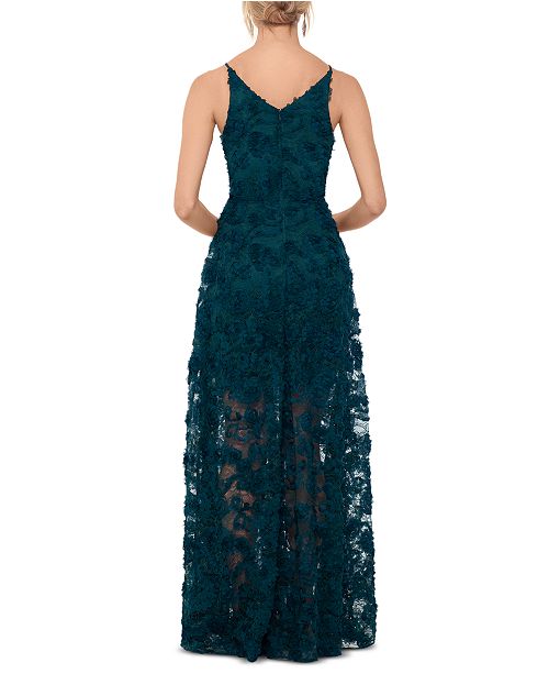 xscape floral lace gown