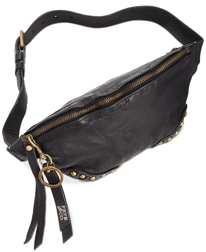 Frye and Co. Odessa Studded Washed Leather Belt Bag - Macy's