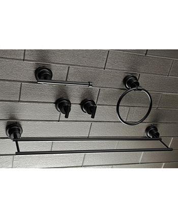 Kingston Brass - Concord Dual-Towel Bar 5-Pc. Bathroom Accessory Set