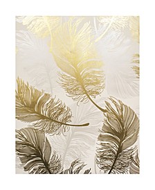 20.5" x 369" Clemente Foil Feather Wallpaper
