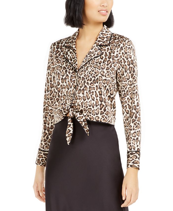 Leopard print blouse macy's hotsell