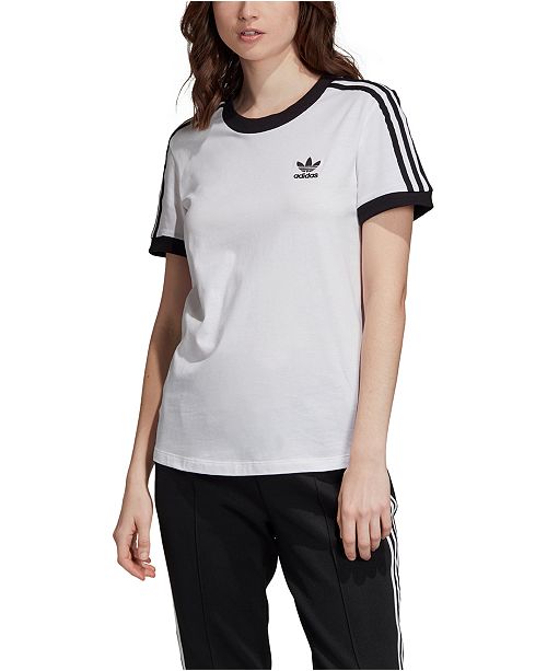 Adidas Women S Adicolor Cotton 3 Stripe T Shirt Reviews Women