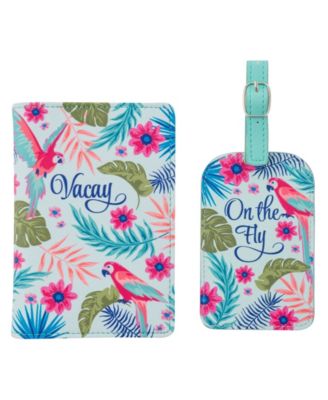 passport luggage tag set