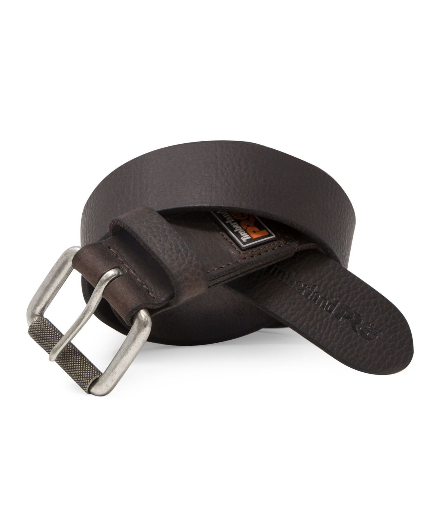 Мужской ремень Timberland 38mm Rubber Patch Belt, цвет: Чёрный — фото 2