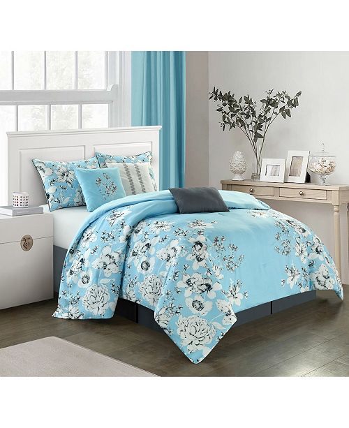 Nanshing Diana 7 Piece California King Comforter Set Reviews Bed In A Bag Bed Bath Macy S