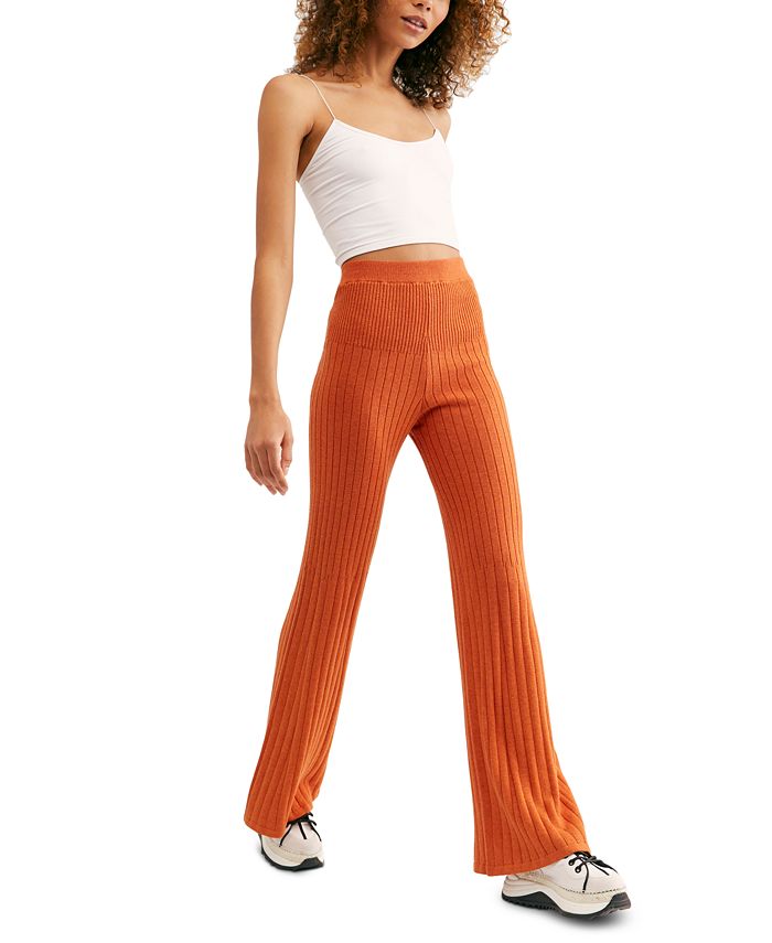 Free People Around The Clock Ribbed Jogger Pants - Macy's