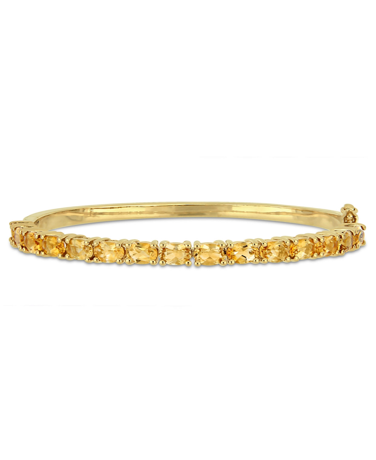 Oval-Cut Citrine (6-3/4 ct. t.w) Bangle in 18k Yellow Gold Over Sterling Silver - Citrine
