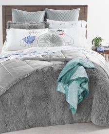 Shaggy Faux Fur Full/Queen 3-Pc. Comforter Set, Created for Macy's