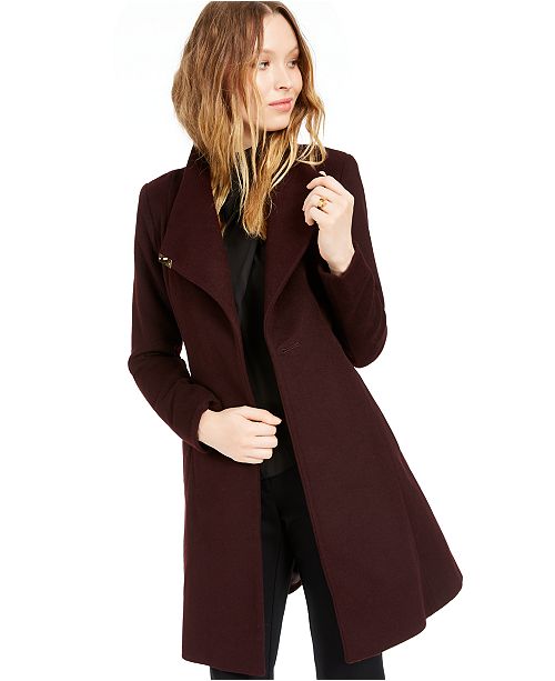 Michael Kors Asymmetrical Belted Coat Created For Macy S