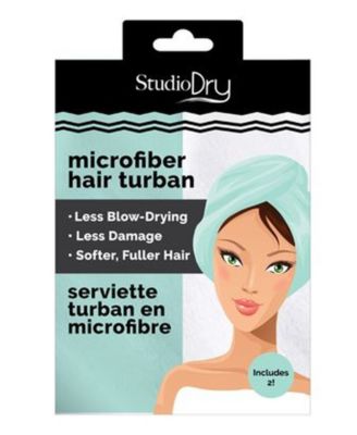 Studio Dry Microfiber Hair Turban 2 Piece Macy s