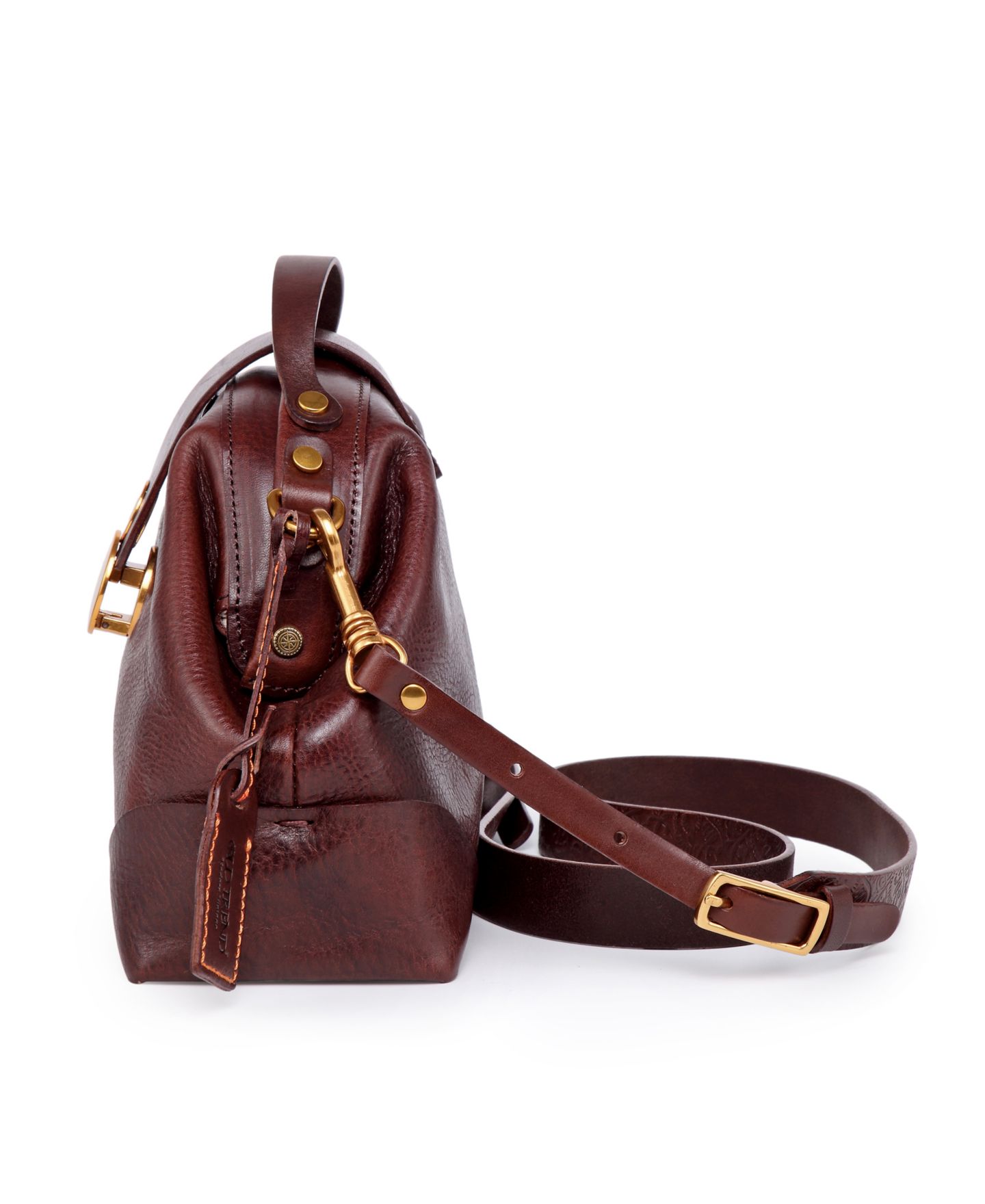 Женская сумка OLD TREND Gypsy Soul Small Leather Crossbody, цвет: Коричневый — фото 9