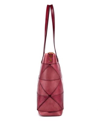 Women's Genuine Leather Prism Tote Bag