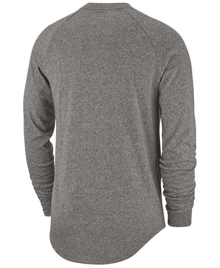 Nike Men's Ohio State Buckeyes Marled Long Sleeve Raglan T-Shirt - Macy's