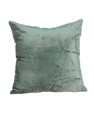 Parkland Collection Diego Transitional Sea Foam Solid Pillow Cover With Down Insert