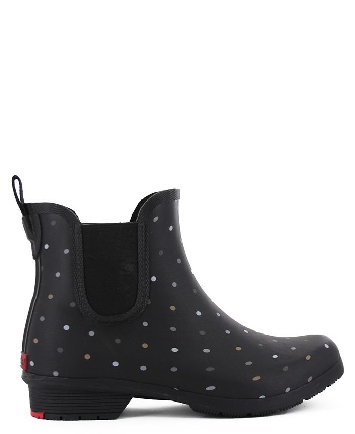Chooka Women s Tonal Dot Chelsea Ankle Rain Boot Macy s