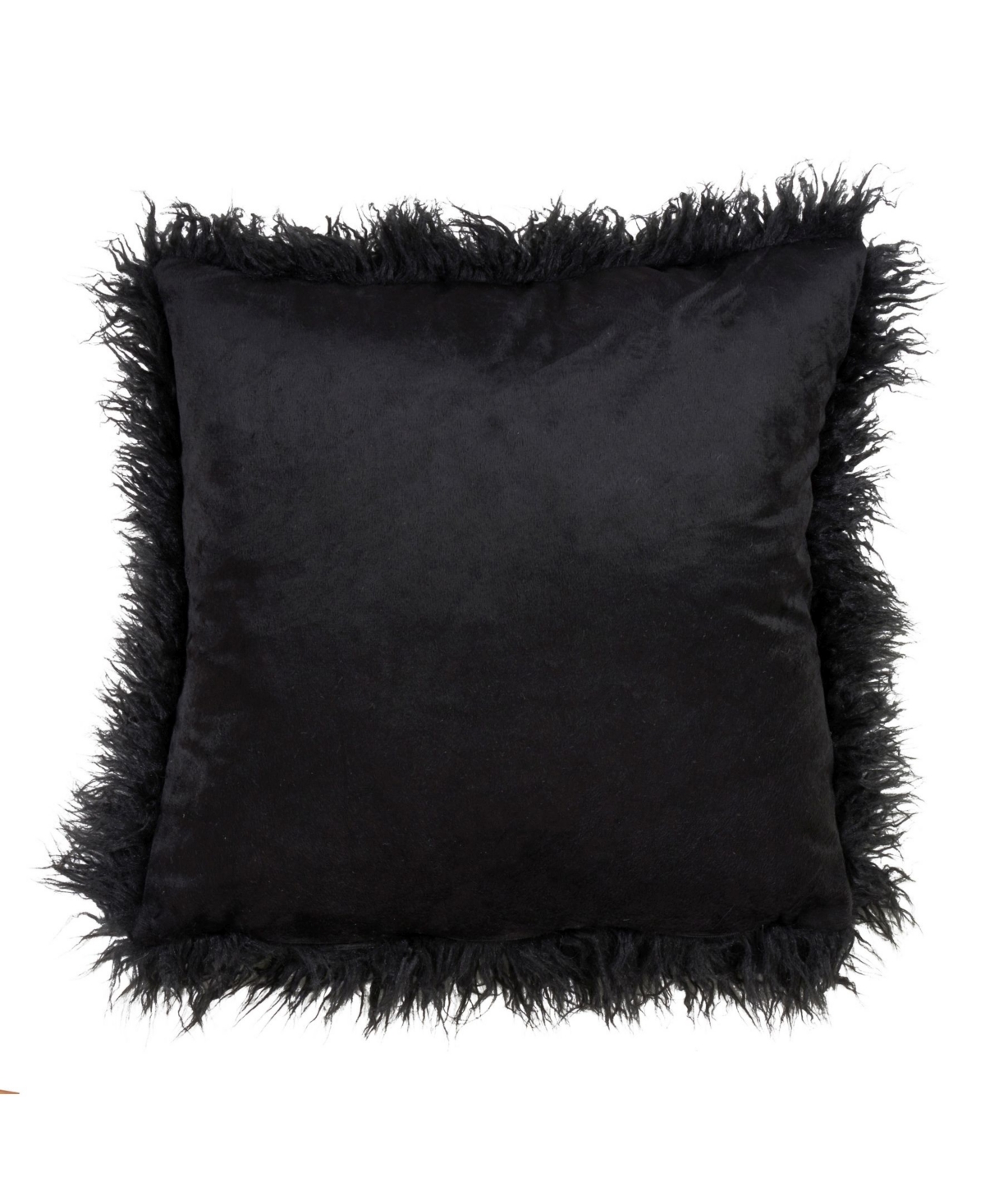 Saro Lifestyle Mongolian Faux Fur Decorative Pillow, 18