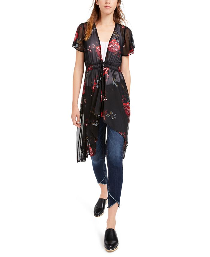 High low cheap duster top