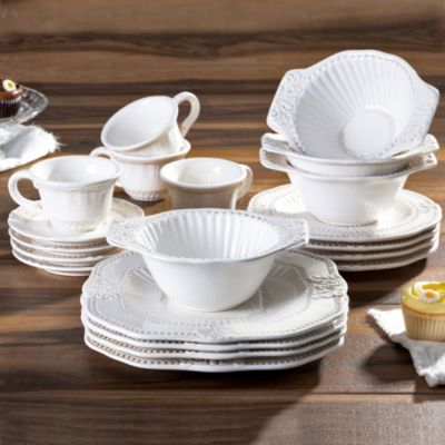 Baroque 20 Pc Dinnerware Set, Service for 4