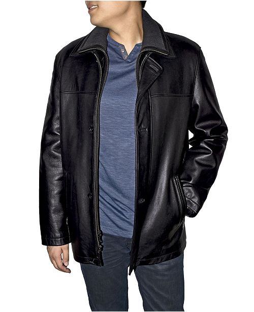 Victory Sportswear Retro Leather Men S Double Collar Car Coat Reviews Coats Jackets Men Macy S