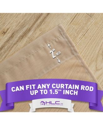 2 Pack Sheer Voile Window Curtain Sheer Panels