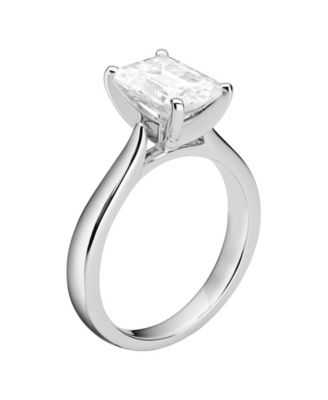 Charles & Colvard - Moissanite Emerald Solitaire Ring 2-1/2 ct. t.w. Diamond Equivalent in 14k White Gold
