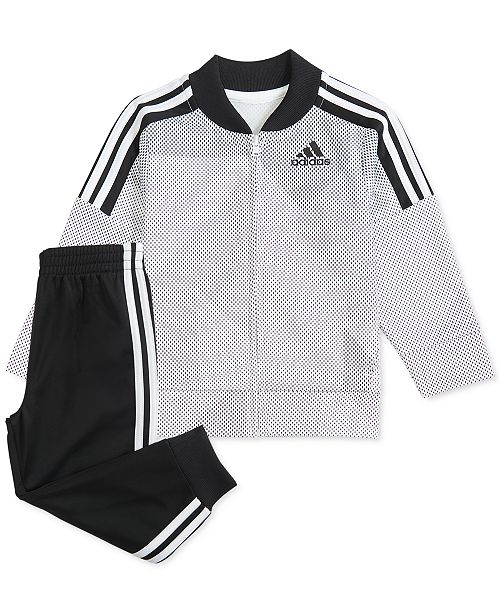 Adidas Baby Boys Printed Tricot Jacket Pants Set Reviews
