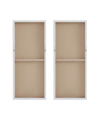 Winter Glaze Heavy Textured Canvas with Glitter Embellishment 2-Pc Set