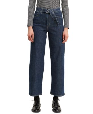 levi's wide leg cropped jeans